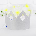 Корона «Узор», цвет серебряный - Фото 1