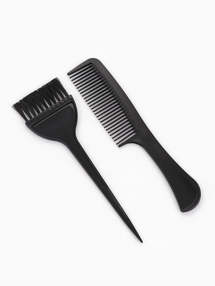 Набор для окрашивания, с чашей, 3 предмета, чёрный - Фото 1