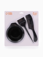 Набор для окрашивания, с чашей, 3 предмета, чёрный - Фото 3