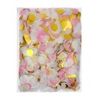 Наполнитель для шара "Конфетти круг" 2,5 см, фольга, МИКС золотой и розовый, 500г - Фото 2