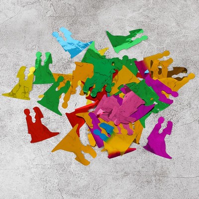 Наполнитель для шаров «Конфетти молодожены», 3.5 см, 500 г, МИКС