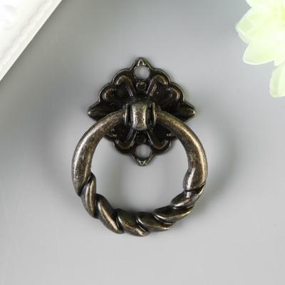 Ручка для шкатулки, ключницы «Молоточек косичка», металл под бронзу, набор 2 шт.