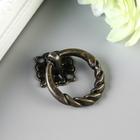 Ручка для шкатулки металл "Молоточек косичка" бронза набор 2 шт 841 4х3 см - фото 26187600