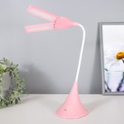 Настольная лампа "Хамелеон розовая" 28LED USB 5.6вт 11х18х49 - фото 1560069