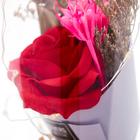 Ночник "Колба с розой в букете" LED 3ААА МИКС 19х9,5х9,5 см RISALUX - фото 8414439