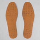 Стельки для обуви, дышащие, 45р-р, пара, цвет коричневый - Фото 3