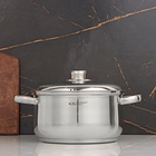 Кастрюля Катунь «Гретта», 4.5 л, d=22 см, капсульное дно, индукция, нержавеющая сталь - Фото 7