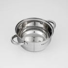 Набор кастрюль «Гретта», 2 предмета: 2.2; 4.2 л, капсульное дно, индукция, нержавеющая сталь, AISI - 201 - Фото 6