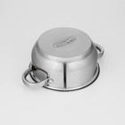 Набор кастрюль «Гретта», 2 предмета: 2.2; 4.2 л, капсульное дно, индукция, нержавеющая сталь, AISI - 201 - Фото 7