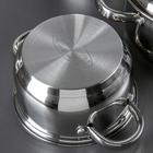 Набор кастрюль «Гретта», 4 предмета: 1.8 л, 2.5 л, 3.4 л, 4.5 л, капсульное дно, индукция, нержавеющая сталь - Фото 3