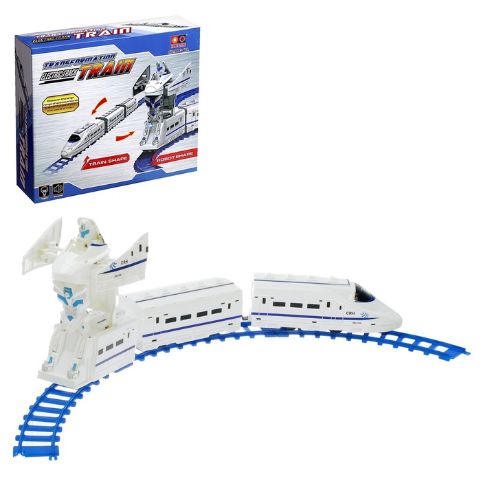 Железная дорога «Робот», работает от батареек, свет и звук - Фото 1