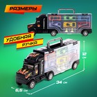 Грузовик - автовоз «Перевозчик», набор металлических машинок 6 шт. + игра - Фото 2