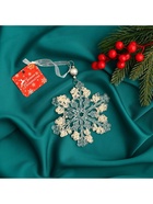 Ёлочная игрушка «Зимнее волшебство. Снежинка ажурная», d=12 см, прозрачный, МИКС - Фото 5