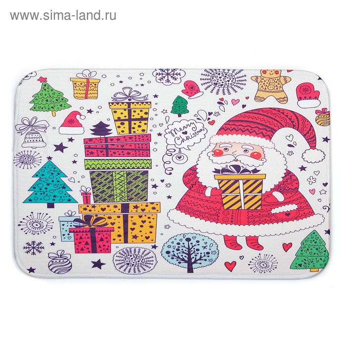 Коврик для дома 40х60 см «Новогодний» - Фото 1
