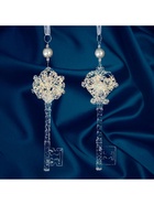 Ёлочная игрушка «Зимнее волшебство. Ключик с блеском», 5×15 см, прозрачный, МИКС - Фото 5