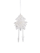 Ёлочная игрушка «Зимнее волшебство. Часики - ходики», 9×11 см, белый - Фото 7