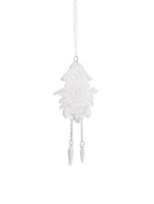 Ёлочная игрушка «Зимнее волшебство. Часики - ходики», 9×11 см, белый - Фото 8