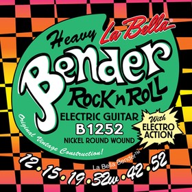 

Струны для электрогитары La Bella B1252 The Bender Heavy никелированные, 12-52