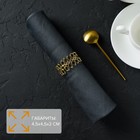 Кольцо для салфеток «Венок», 4,5×2 см, цвет золотой - Фото 2