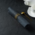 Кольцо для салфеток «Венок», 4.5×2 см, железо, золотистое - Фото 5