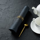 Кольцо для салфеток «Венок», 4.5×2 см, железо, золотистое - Фото 6