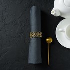 Кольцо для салфеток «Венок», 4.5×2 см, железо, золотистое - Фото 7