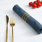 Кольцо для салфеток «Спираль», 4.5×4 см, железо, золотистое - Фото 4