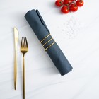 Кольцо для салфеток «Спираль», 4.5×4 см, железо, золотистое - Фото 5