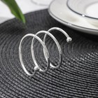 Кольцо для салфеток «Спираль», 4.5×4 см, железо, серебристое - Фото 2