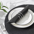 Кольцо для салфеток «Спираль», 4.5×4 см, железо, серебристое - Фото 3