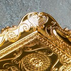 Поднос сервировочный на ножках «Орнамент», 25×15 см, цвет золотой - Фото 2