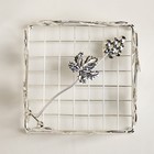 Салфетница «Виноград», декоративная, 13.5×13.5×7 см, цвет серебряный - Фото 5