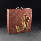 Набор сервировочный «Роскошь. Золото», 8 предметов: кувшин 250 мл, 6 рюмок, 20 мл, поднос, золотистый - Фото 10