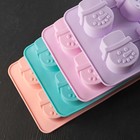 Форма силиконовая для выпечки Доляна «Новый год. Снеговик», 25×16,5 см, 6 ячеек, цвет МИКС - Фото 3