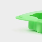 Форма для выпечки Доляна «Новый год», силикон, 27×17×2 см, 6 ячеек, зелёная - Фото 6