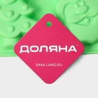 Форма для выпечки Доляна «Новый год», силикон, 27×17×2 см, 6 ячеек, зелёная - Фото 8