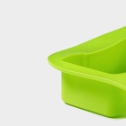 Форма для выпечки Доляна «Новый год. Колокольчики и сапожок», силикон, 25,5×17 см, 6 ячеек, зелёная - Фото 5