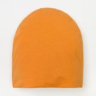 Двухслойная шапка Сова, цвет горчичный, размер 54–58 - Фото 3