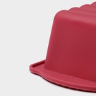 Форма для выпечки Доляна «Рулет», силикон, 27×11×6 см, внутр.размер 22.5×9×6 см, бордовая - Фото 6