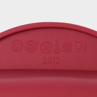 Форма для выпечки Доляна «Рулет», силикон, 27×11×6 см, внутр.размер 22.5×9×6 см, бордовая - Фото 7