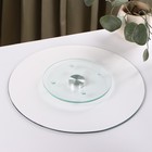 Подставка для торта вращающаяся Доляна «Макаруны», d=32 см, стеклоㅤ - Фото 4