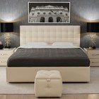 Кровать «Ла Скала» без ПМ, 140×200 см, экокожа, цвет ванильное суфле - Фото 2