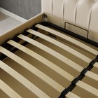 Кровать «Пальмира» с ПМ, 140×200 см, экокожа, цвет ванильное суфле - Фото 5
