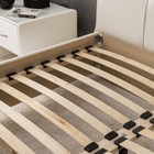 Кровать двуспальная «Птичье гнездо», с мягким изголовьем, 1400×2000 мм, экокожа, цвет ванильный суфле - Фото 4