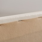 Кровать двуспальная «Птичье гнездо», с мягким изголовьем, 1400×2000 мм, экокожа, цвет ванильный суфле - Фото 8