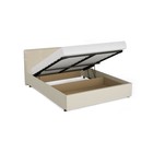 Кровать двуспальная «Птичье гнездо», с мягким изголовьем, с подъёмным механизмом, 1400×2000 мм, экокожа, цвет ванильный суфле - Фото 2