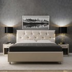 Кровать «Монблан» с ПМ, 140×200 см, экокожа, цвет ванильное суфле - Фото 3