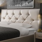 Кровать «Монблан» с ПМ, 140×200 см, экокожа, цвет ванильное суфле - Фото 4