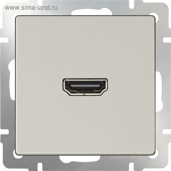 Розетка HDMI  WL03-60-11, цвет слоновая кость - Фото 1