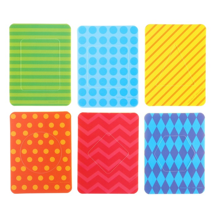 Набор стикеров EVA для игры в ванне «Геометрия» по методике Сегена, 6 шт. 44121